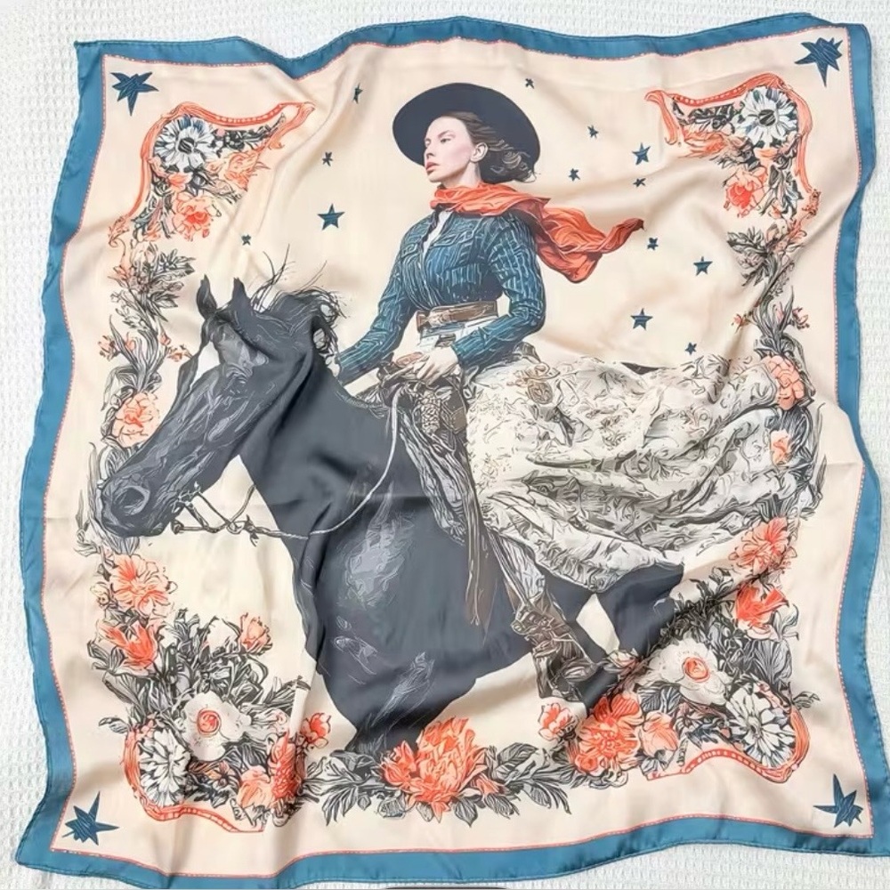Western Themed Horse Riding Scarf